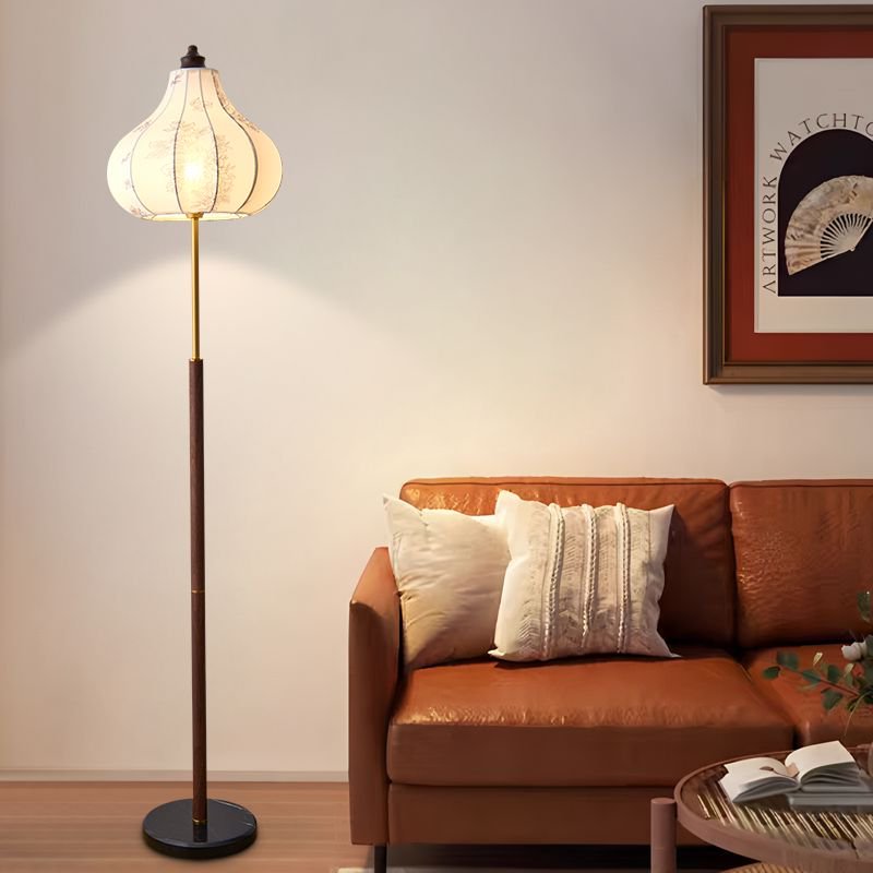 Accessible luxury floor lamp living room sofa modern casual bedroom bedside lamp atmosphere american retro standing floor lamp