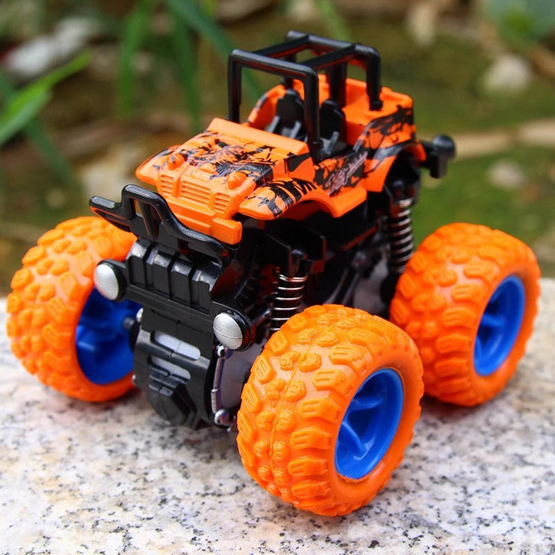 [customized] off-road vehicle internet celebrity ring toy children's four-wheel drive inertia car simulation model anti-fall toy car