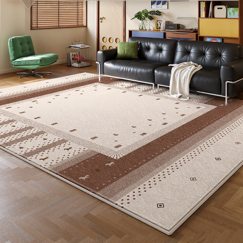 Removable and washable carpet living room bauhaus retro easy-care machine washable double-layer for home bedroom bedside soundproof floor mat