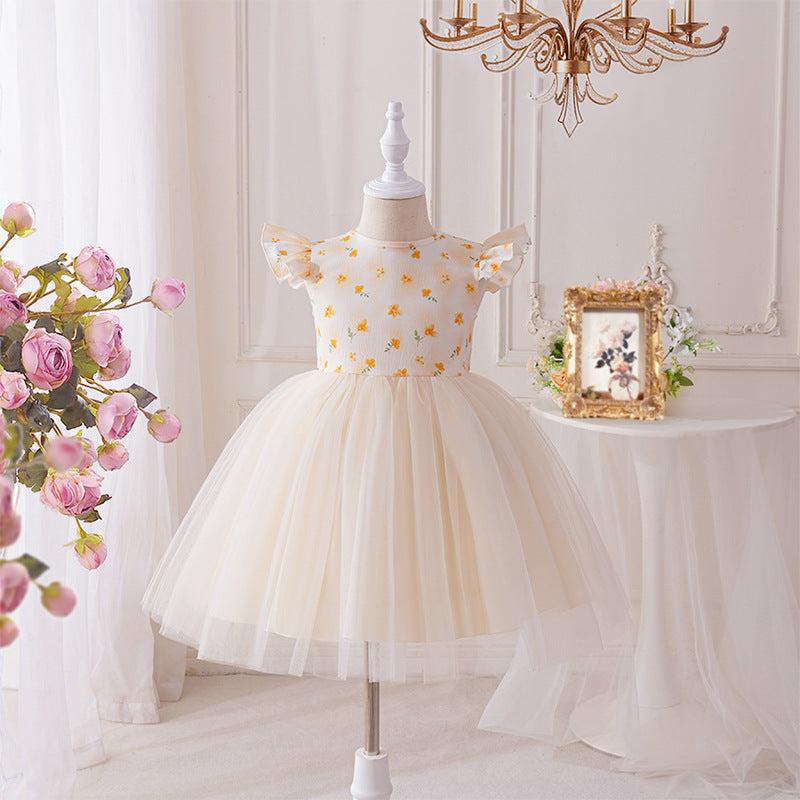 European and american style girls' summer hanfu gauze dress - trendy cross-border summer outfit for little girls, princess dress, baby summer skirt