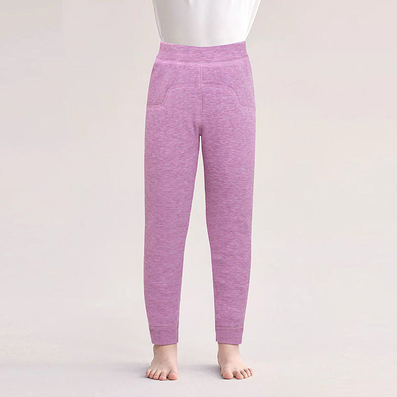 New arrivalheattechheattech flat waist elastic heattech pants plus size extra thick wool heattech pants winter northeast thickened pants