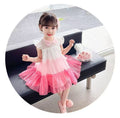 Summer new arrival: solid color korean style trendy girls' short-sleeve dress - available in three colors - kids' princess dress