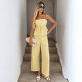 Amazon foreign trade  spring new european and american style sleeveless top jumpsuit