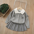 Girls' knit cardigan & skirt set - new  collection, chanel-inspired style