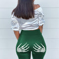 Printed colorful leather pants for women -  hot-selling export style - high-waisted leather leggings - four-way stretch, butt-lifting pencil pants