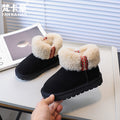 Vancahao girls' snow boots - new  winter collection: kids' lambswool-lined, extra-thick cotton shoes, baby's fuzzy ankle boots