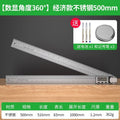 Digital stainless steel angle ruler 500mm + 3 markers