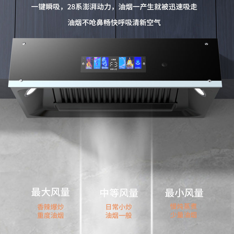 Wholesale xinfei range hood for home kitchen large suction chinese top suction small european style range hood