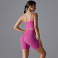 New arrival free underwear high waist hip lifting tight nude yoga wear intimates sports running bra shorts suit for women