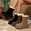 Women's winter new arrival: thick-soled lambswool snow boots - fleece-lined, extra thick, warm, height-increasing ankle boots, plus size plush cotton boots