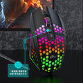 X801 gaming mouse - wired rgb desktop pc laptop macro programming esports razer mouse - 8000 dpi