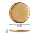Gold with edge plate - 10inch