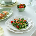 Embossed retro ceramic dinnerware set - french style, high-end steak plates, dessert plates, and salad bowls for home use