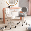 Barber chair makeup manicure live broadcast special adjustable round stool for home bedroom dressing stool movable backrest large work stool