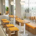 Bench can be used as a wall-mounted booth casual table and chair double sofa restaurant cafe dessert milk tea shop sofa table and chair