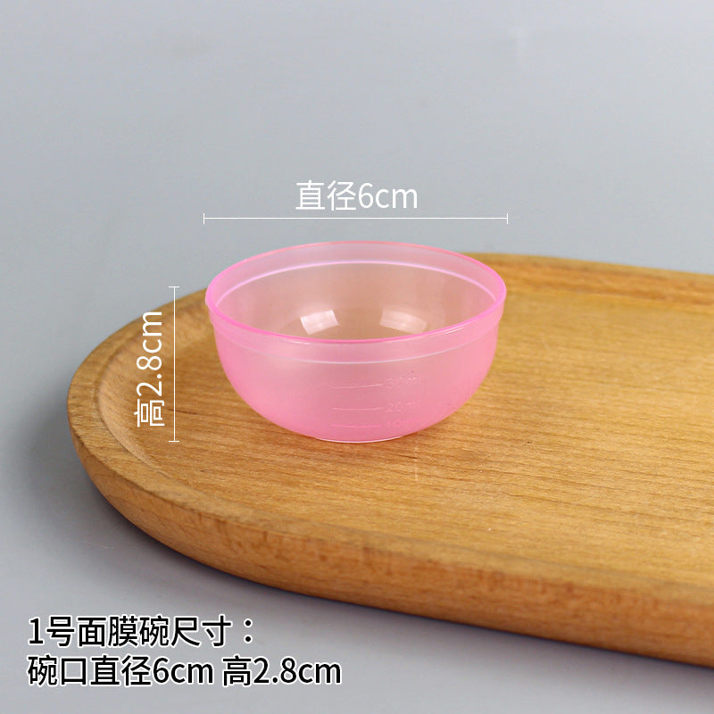 Beauty bowl spa mask mixing tool plastic mask bowl wholesale set - flat rim bowl
