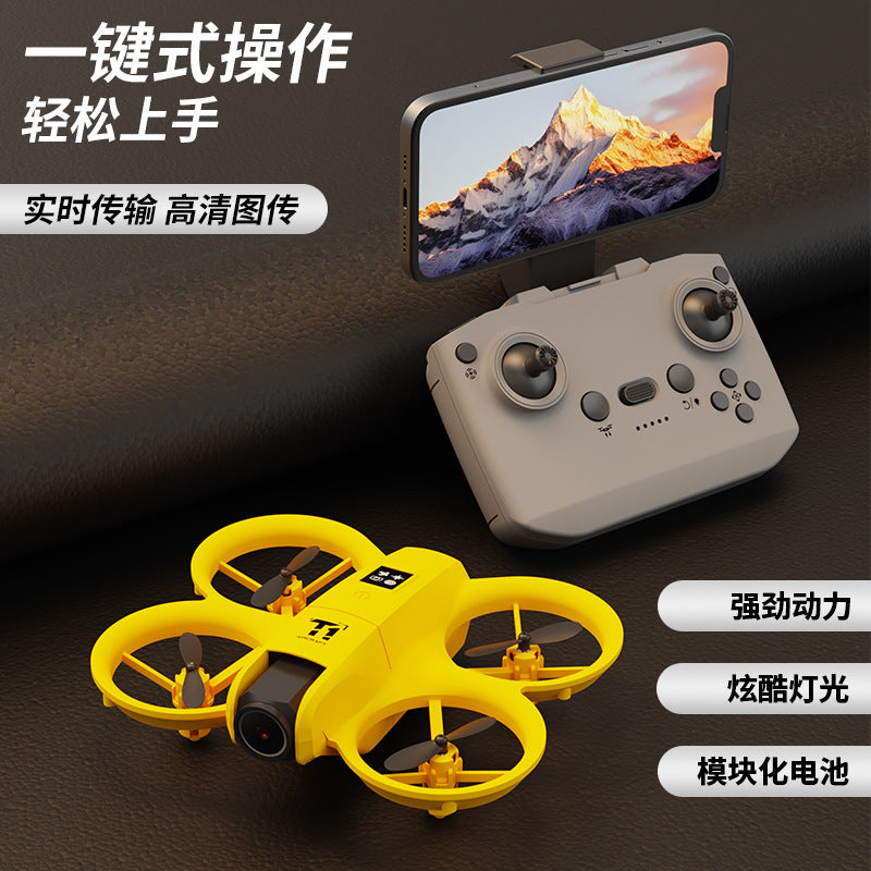 hot-selling four-axis mini drone, real-time aerial photography remote control aircraft, altitude-fixed and drop-resistant children's aircraft toy