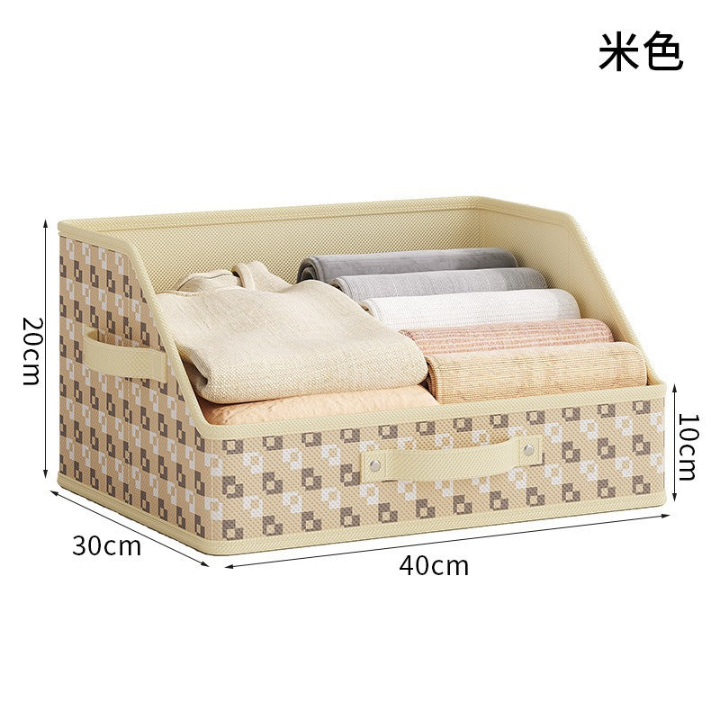 Household storage basket Desktop sundries Children's toys Snacks storage box Plaid pixel drawer dormitory finishing basket