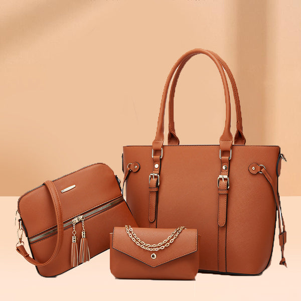 2024 New Trendy Women's Bag Celebrity Shoulder Handbag Large Capacity Fashion Three-piece Child and Mother Bag