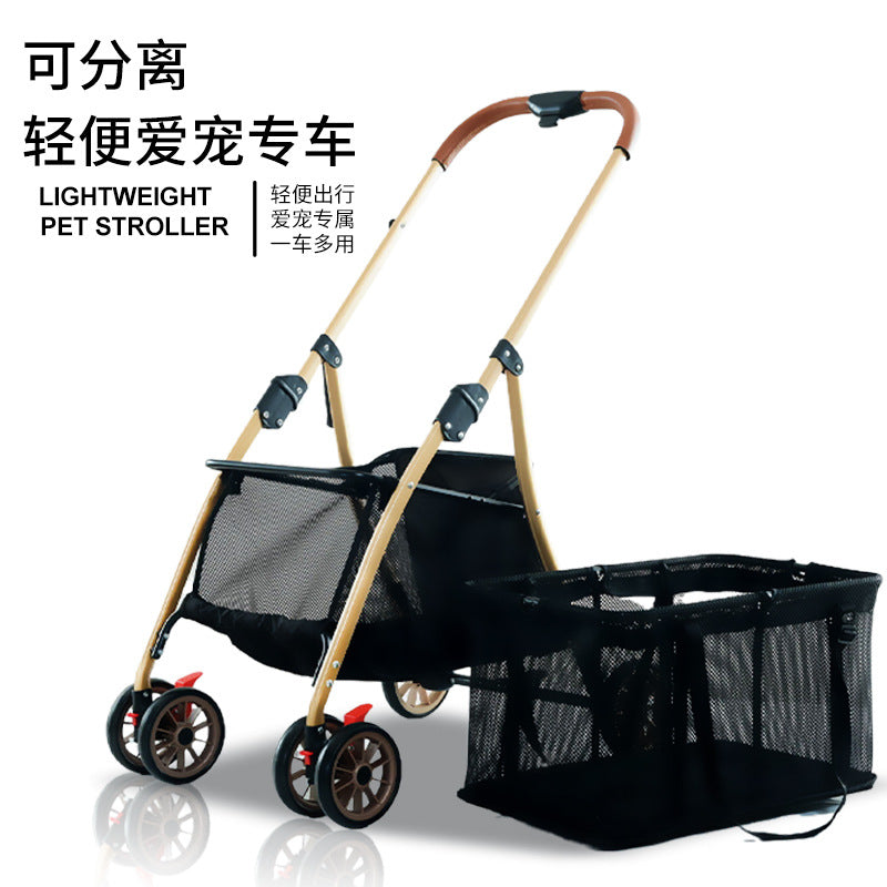 Multi-functional shopping cart - lightweight, one-click foldable, small to medium-sized shopping trolley for on-the-go use