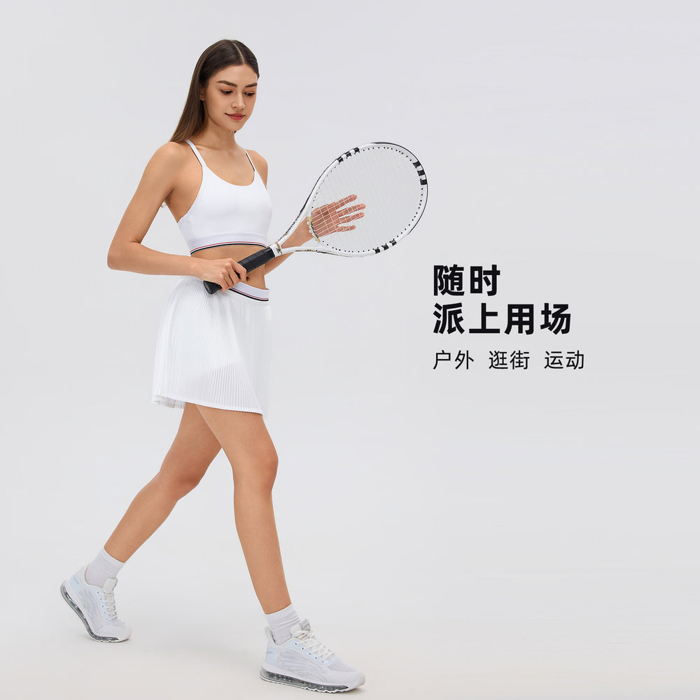 Color block sports bra women's spaghetti strap pilates fitness underwear mesh patchwork breathable yoga tank top d26107