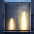 Outdoor waterproof garden patio lawn lamp minimalist modern floor lamp villa entrance decoration linear light
