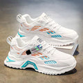 Winter men's breathable shoes 2025 new youth casual versatile sports running mesh anti-odor height increasing dad shoes