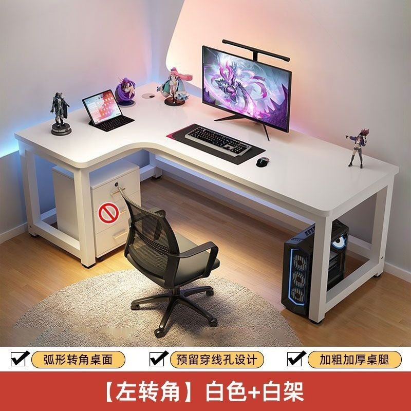 Computer desk desktop home electric competitive table and chair bedroom corner office table student study table new chinoiserie large desk