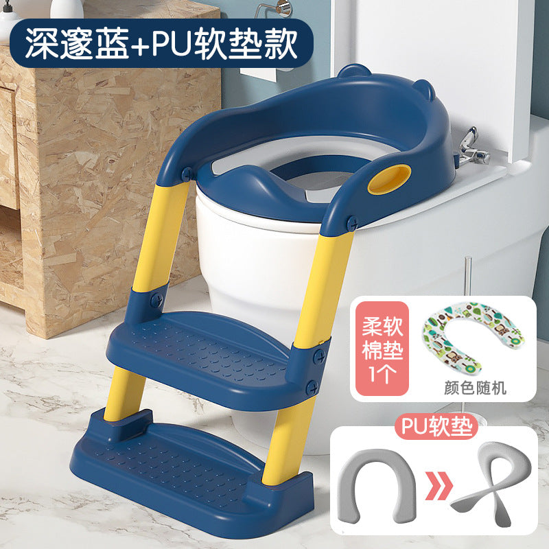 Kids toilet toilet stair type boy girl baby ladder foldable rack cover toilet seat child for home