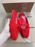 Za2024summer new product lazy head back hollow women's summer outwearflatscasualcasual square toe sandals for women