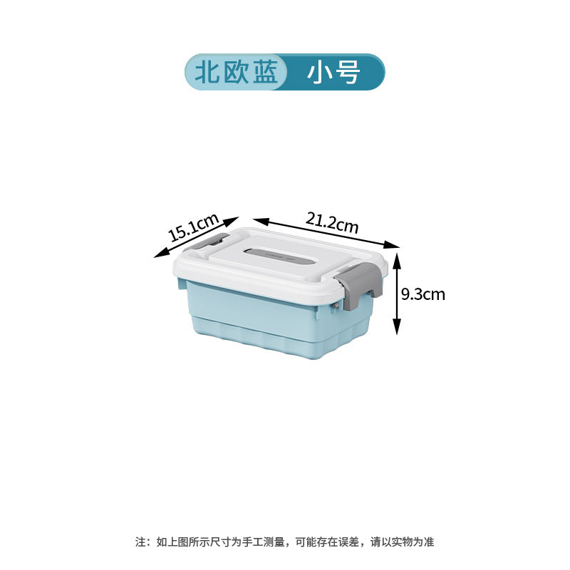 Storage Box Plastic Clothes Organizing Box Covered Portable Storage Box Extra Large Household Toys Snack Storage Box