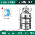 304 stainless steel float valve water level controller - automatic shut-off, full water stop, fully automatic water replenishment - 1/2" and 3/4" switch shut-off valve
