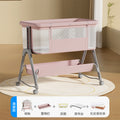 Upgrade - latex coconut palm mattress [apricot blossom powder flagship model] naked bed + potty + bed surround + storage basket