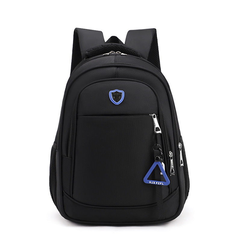 Short trip backpack with pendant, light backpack, men's large-capacity business computer bag, junior high school student schoolbag