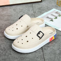 Women's anti-odor height increasing platform clogs - summer fashion outdoor beach shoes with detachable diy accessories and waterproof design