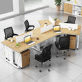 Saint li staff office desk and chair special-shaped employee slot combination office booth financial computer desk
