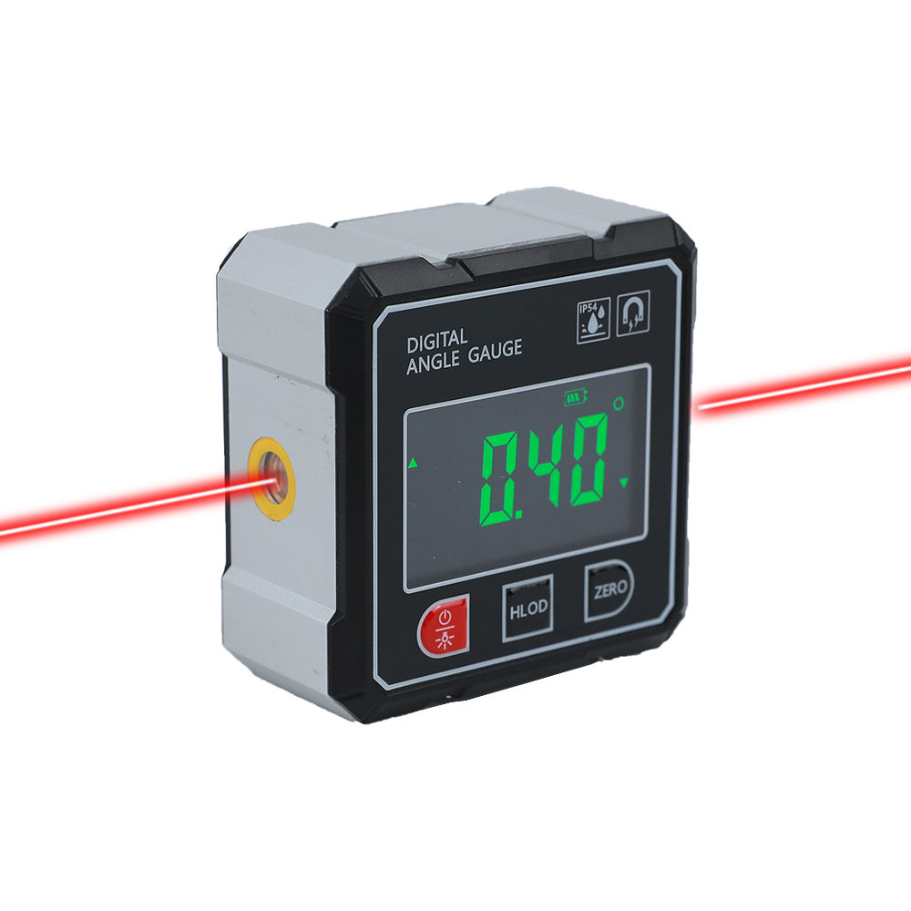 New Dual Laser Electronic Digital Display Inclination Box Household Level Angle Measuring Instrument Digital Strong Magnetic Digital Display Inclination Instrument