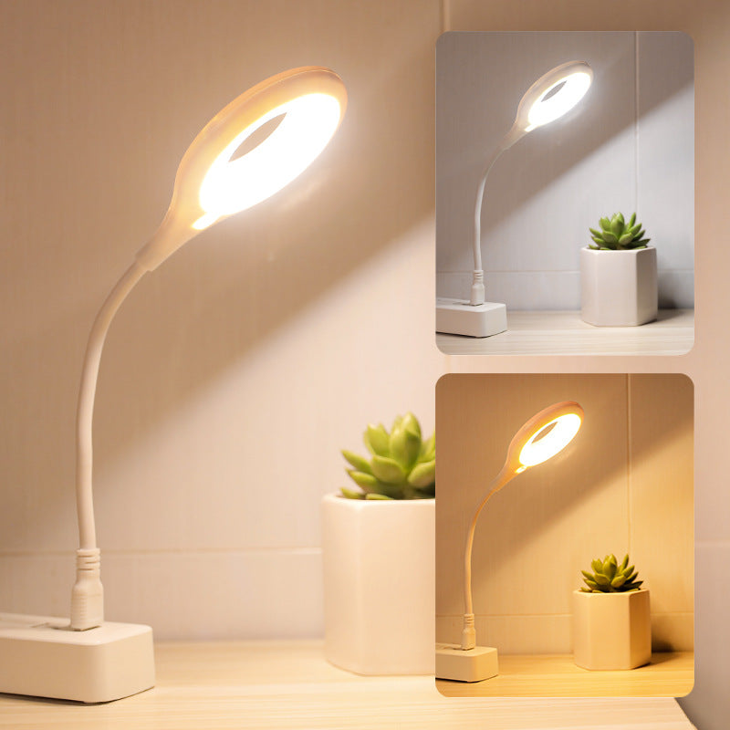 Smart voice-activated night light - usb powered led desk lamp for bedroom, bedside, office, and home use
