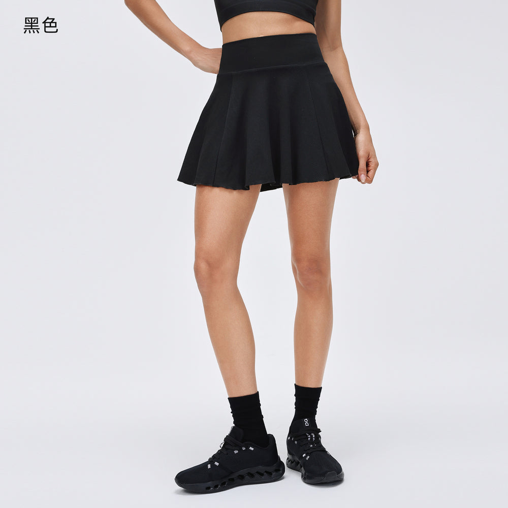 Polo collar sports tank top women's summer outdoor fitness yoga tennis skirt running training athletic skort set