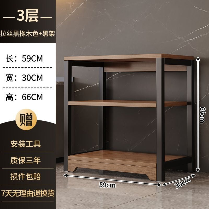 Shelf storage rack floor-standing multi-layer kitchen multi-functional microwave oven storage rack for home simple sundries storage rack