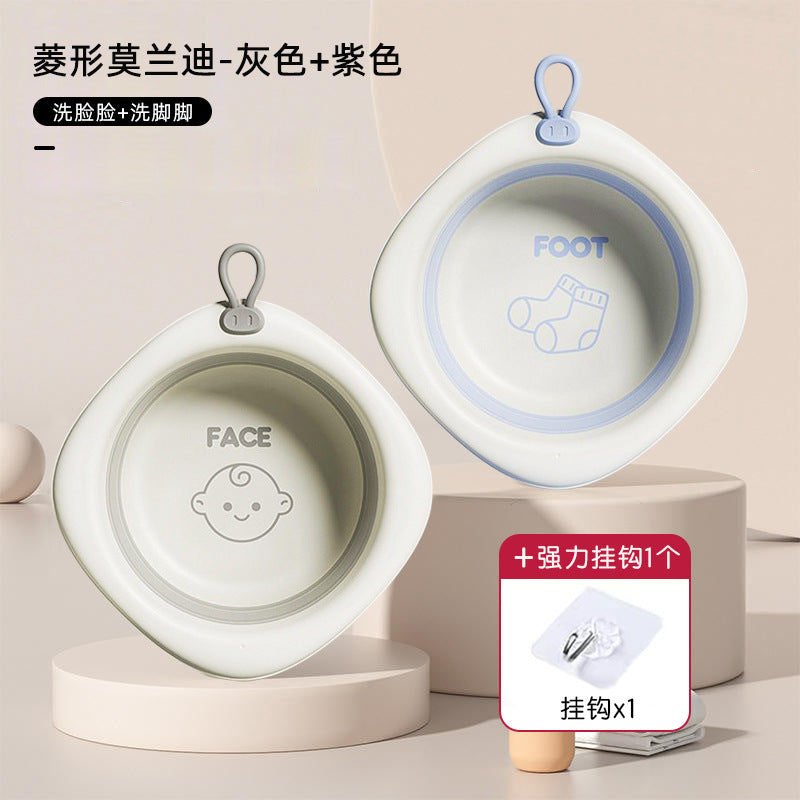 Baby washbasin - collapsible basin for newborns and infants - portable washbasin for baby and toddler - foldable baby and maternity supplies