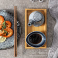 Japanese ceramic oil pot retro japanese stylefor home soy sauce pot vinegar pot seasoning dish kitchen supplies side dish dipping dish