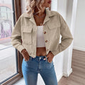 Women's fashion casual commute cropped jacket
