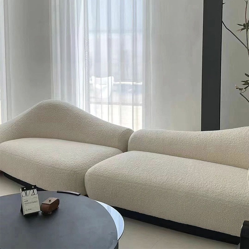 Scandinaviancasual curved fabric creative sofa designer accessible luxury beauty salon store reception special-shaped casual sofa