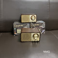Jy66 wooden speaker - retro style bluetooth speaker with outdoor radio, card & usb drive support (default model - no battery)