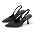 Fashionplus size high-heeled sandals with toe-cap and back strap new arrivalflats pointed toe flatsfashion stiletto high heels