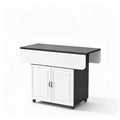 Movable foldable dining table small apartment for home rectangular foldable island table multifunctional storage storage sideboard