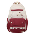 Backpack maillard color classy school bag junior high school student school bag casual travel couple student school bag
