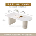 Rock slab table length 140cm