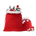 new arrival christmas red gold velvet gift bag santa gift backpack high-end packaging bag drawstring bag